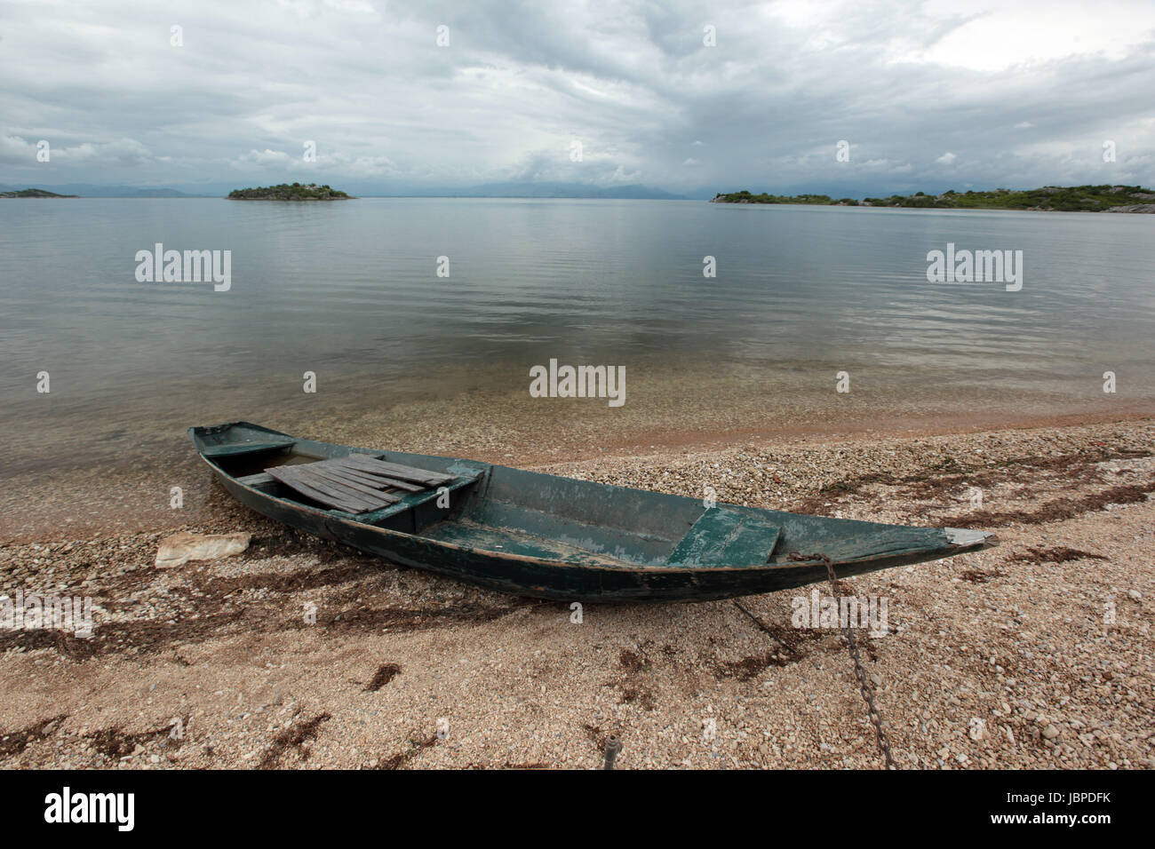 Das Dorf Vripazar bin Skadarsee in Montenegro Im Balkan in Europa. Stockfoto