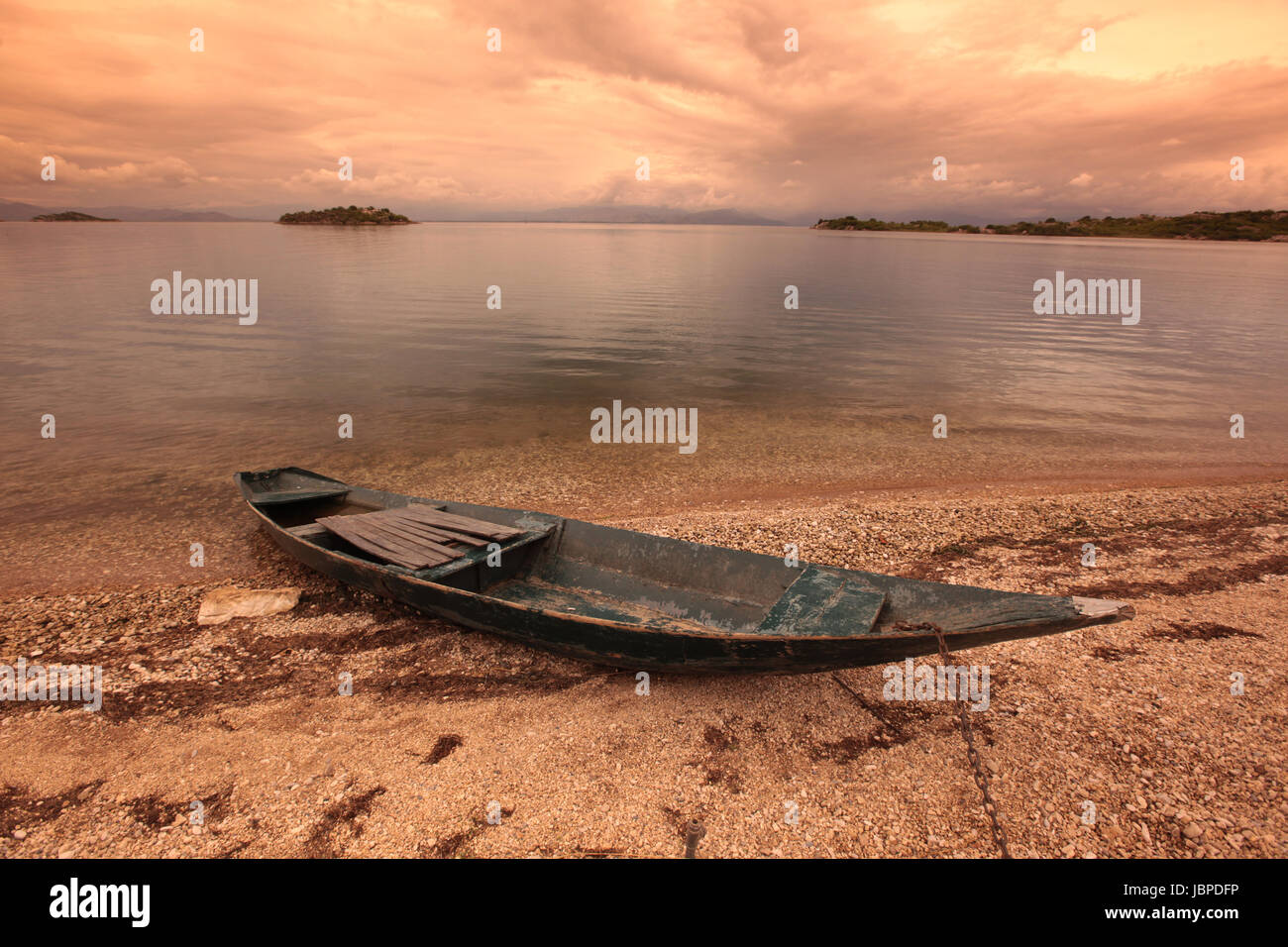 Das Dorf Vripazar bin Skadarsee in Montenegro Im Balkan in Europa. Stockfoto