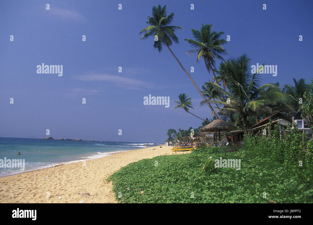 Asien, Indischer Ozean, Sri Lanka, Ein Traditionelles Neujahrs-Fest Mit Umzugsorganisation Im Kuestendorf Hikkaduwa ein der Suedwestkueste von Sri Lanka. (URS FLUEELER) Stockfoto