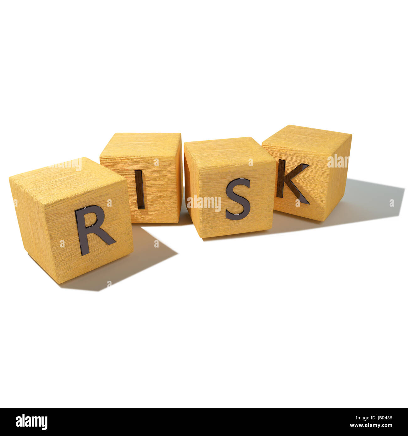 Würfel und Risiko Stockfoto