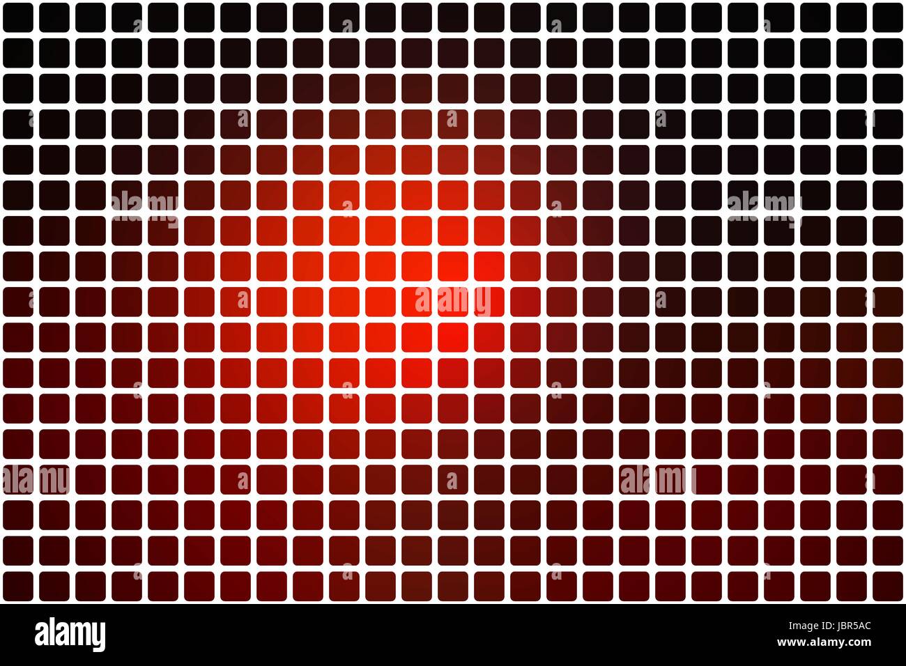 Rot braun schwarz Vektor abstrakte Mosaik Hintergrund mit abgerundeten Ecken quadratischen Fliesen in weiß Stock Vektor