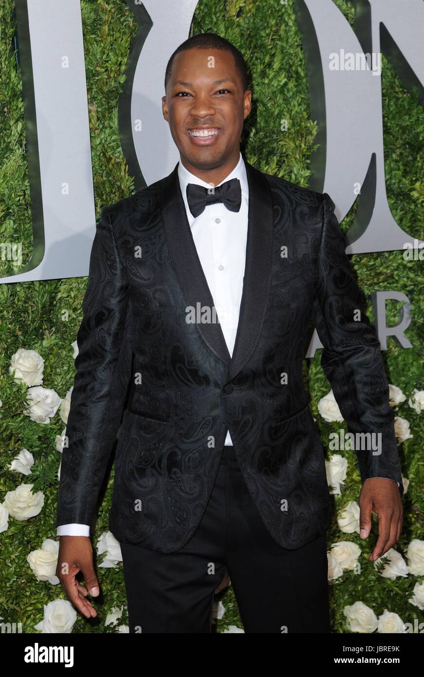 Corey Hawkins im Ankunftsbereich für 71. Annual Tony Awards - Ankünfte, Radio City Music Hall, New York, NY 11. Juni 2017. Foto von: Kristin Callahan/Everett Collection Stockfoto