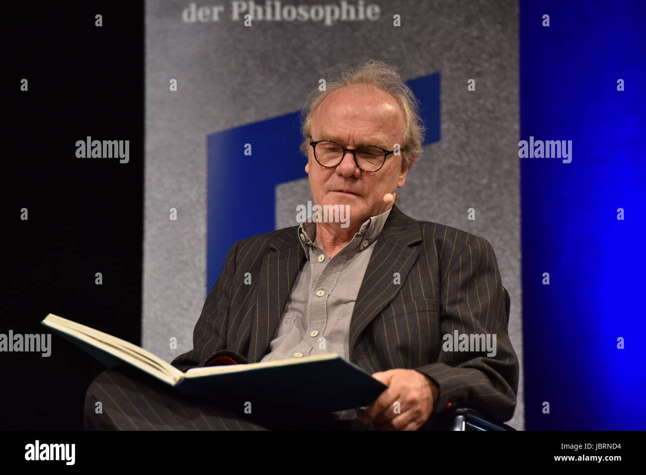 Köln, Deutschland. 11. Juni 2017. Österreichischer Schriftsteller Michael Koehlmeier am 5. jährlichen phil.cologne-Philosophie-Festival in Köln, Deutschland, 11. Juni 2017. Foto: Horst Galuschka/Dpa/Horst Galuschka Dpa/Alamy Live-Nachrichten Stockfoto