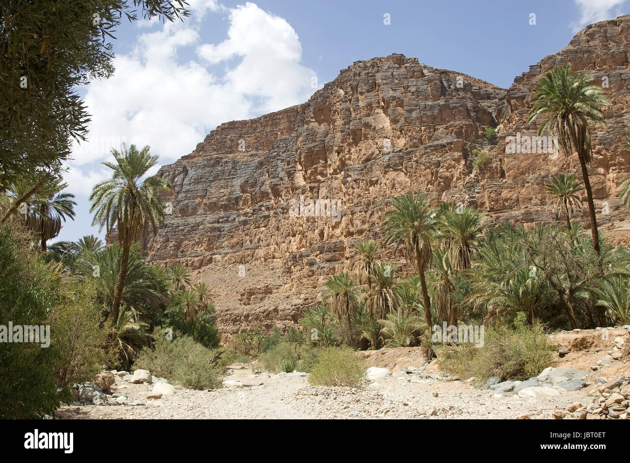 Amtoudi-Tal im Süden von Marokko aus dem wadi Stockfoto