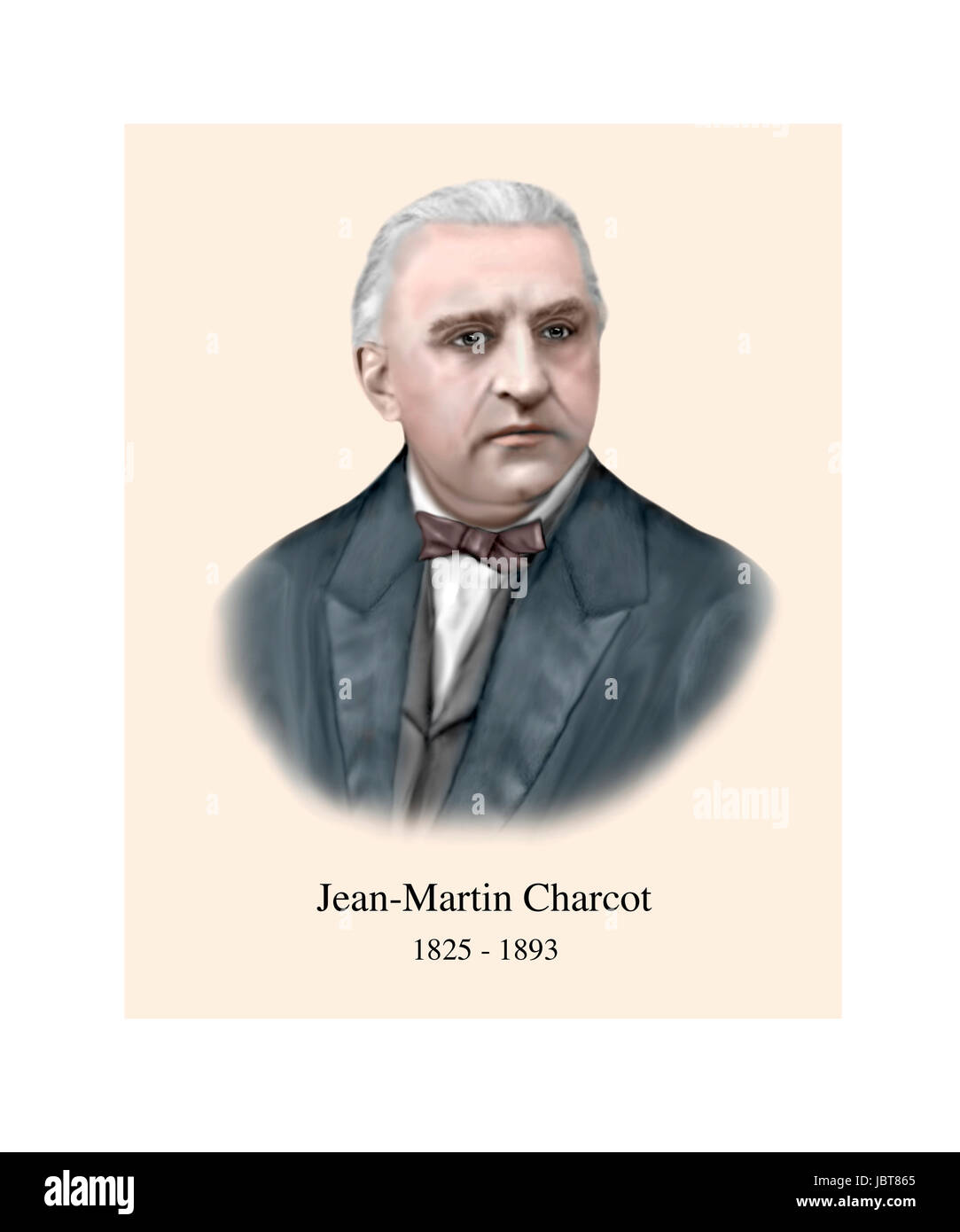 Charcot, 1825-1893, französischer Neurologe Stockfoto