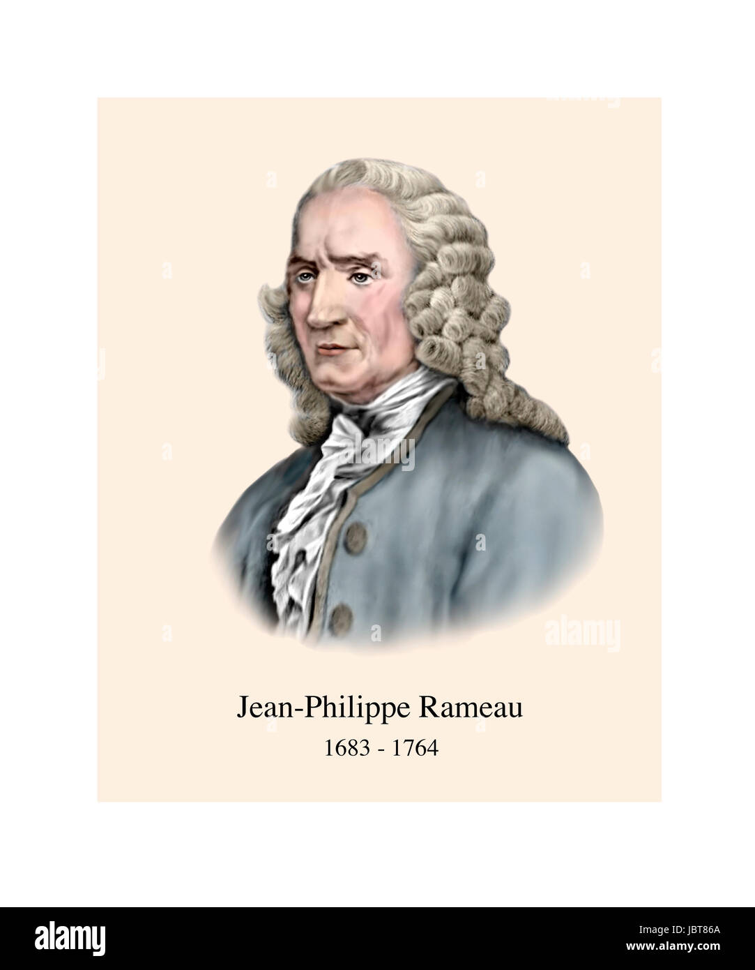 Jean Philippe Rameau, 1683-1764, französischer Komponist Stockfoto