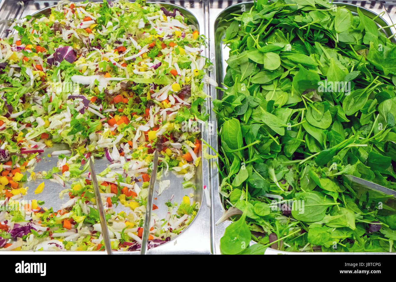 Salat-Buffet im restaurant Stockfoto