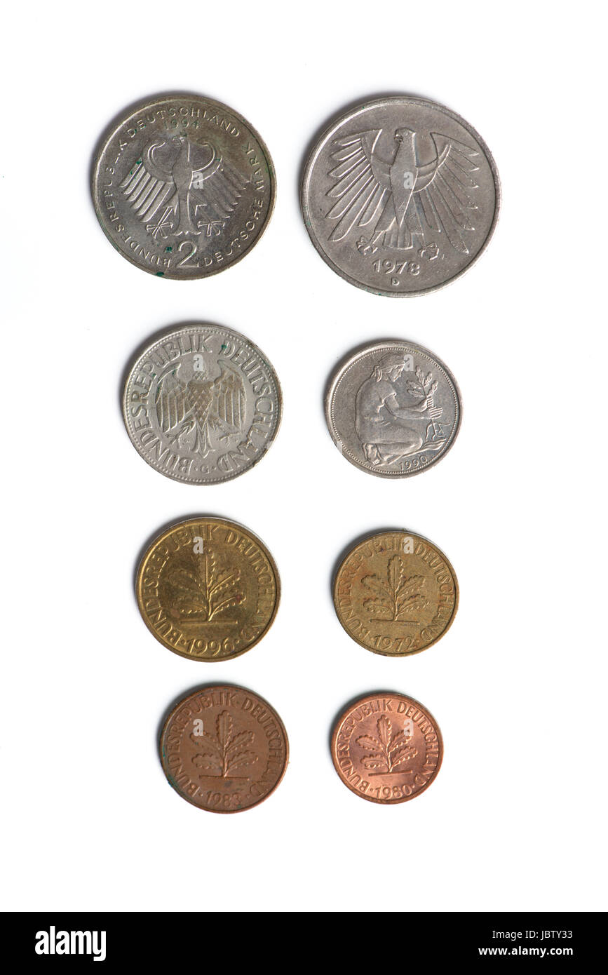 Münzen Zahlung Stockfoto