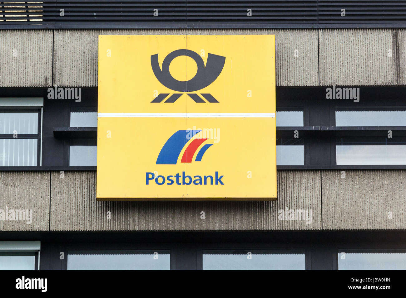 Postbank, Logo, Zeichen, Deutschland Stockfoto