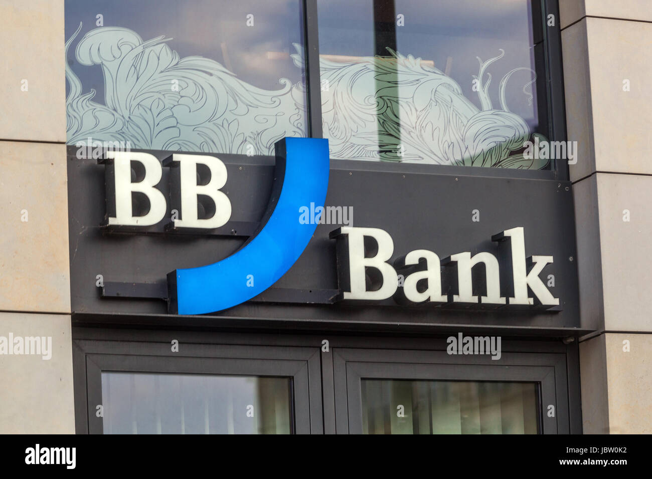 BB Bank, Logo, Schilder, Deutschland Stockfoto