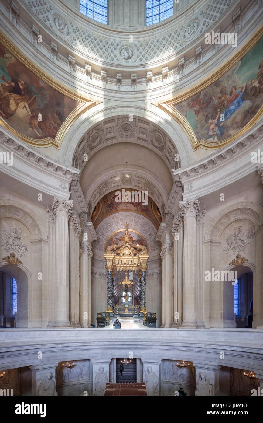 Napoleons Grab, Dôme des Invalides (ursprünglich Chapelle Royale), Paris, Frankreich Stockfoto