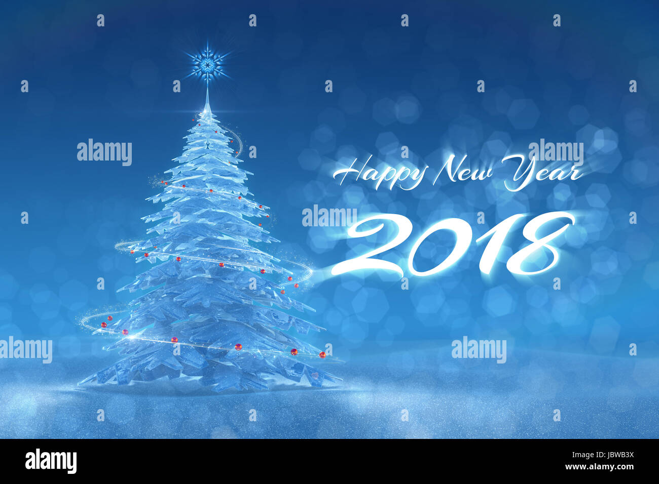 "Happy New Year - 2018' festliche Design Stockfoto