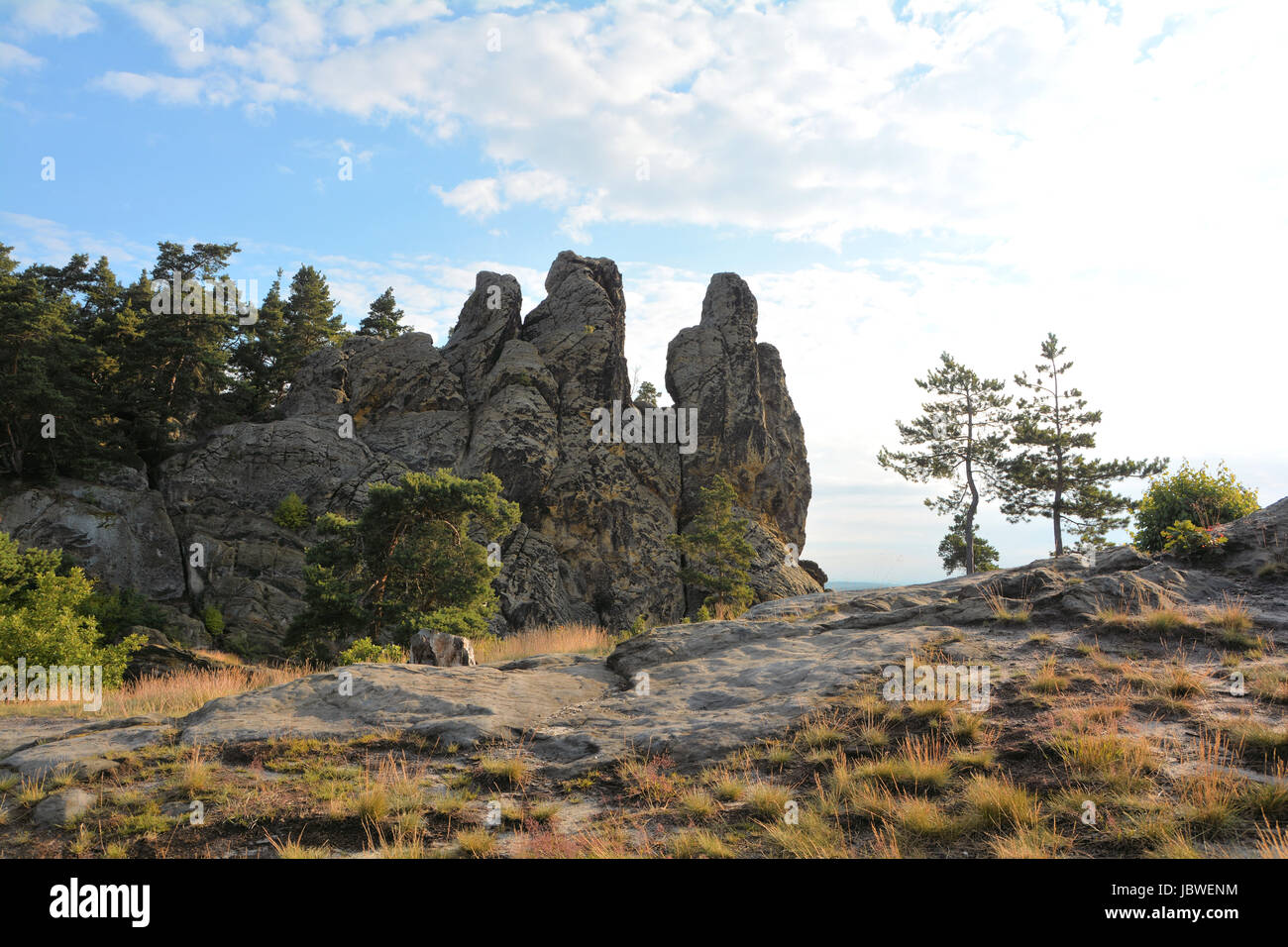 Teufelsmauer in timmenrode der Harz National Park Stockfoto