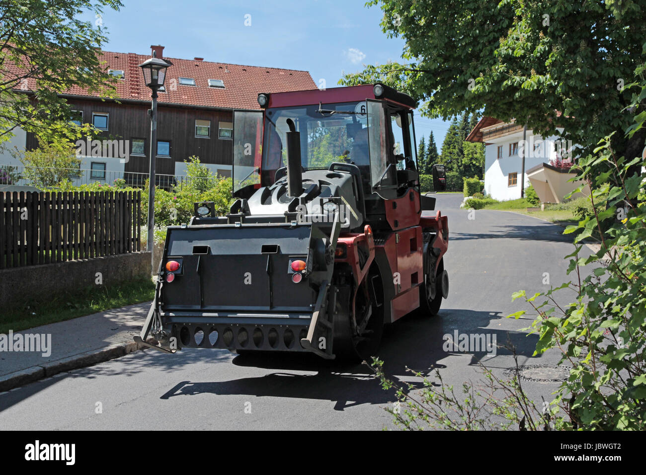 Rollt der Neue fahren Pad Stockfoto