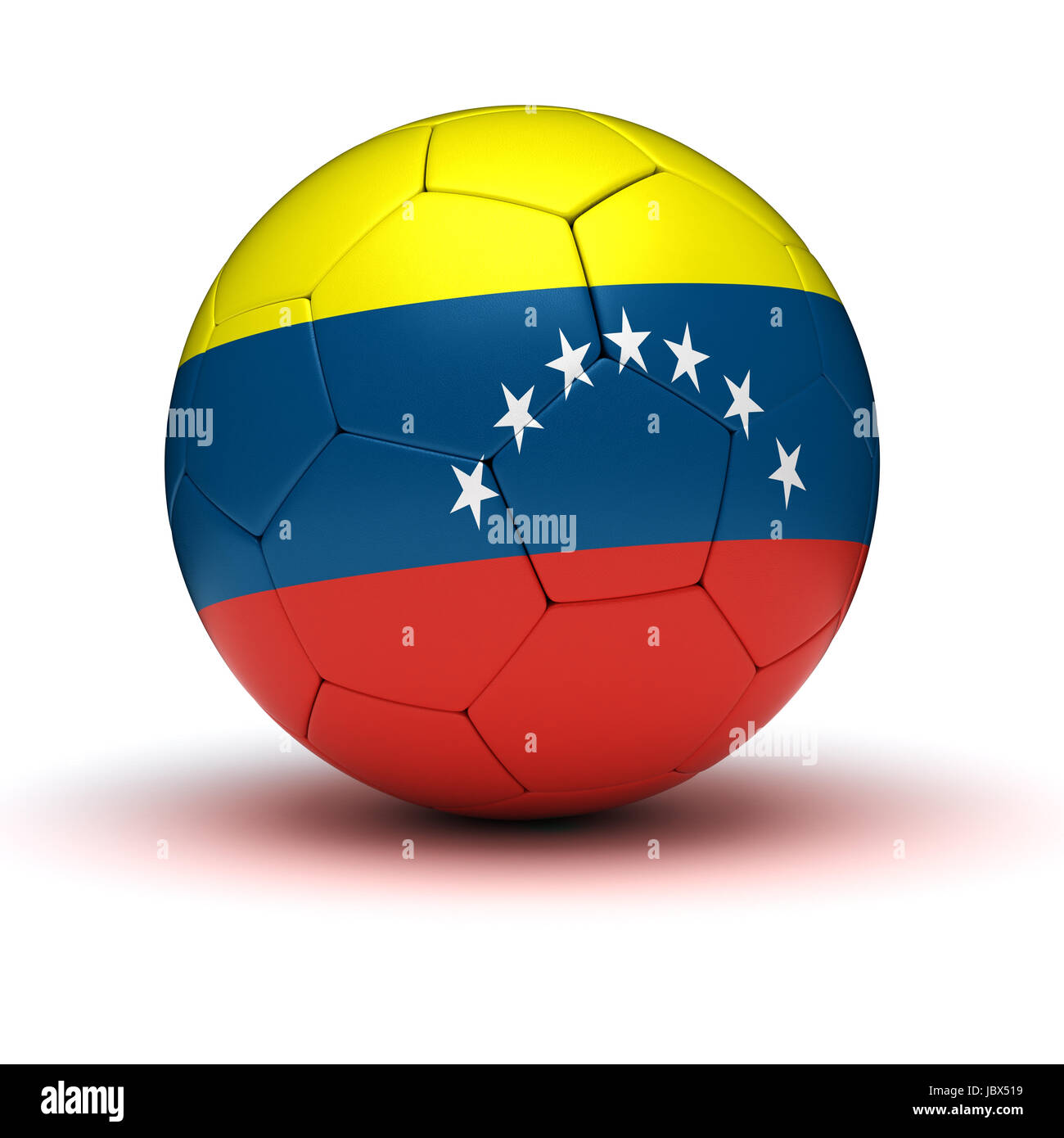 Venezolanischen Fußball (isoliert mit Clipping-Pfad) Stockfoto