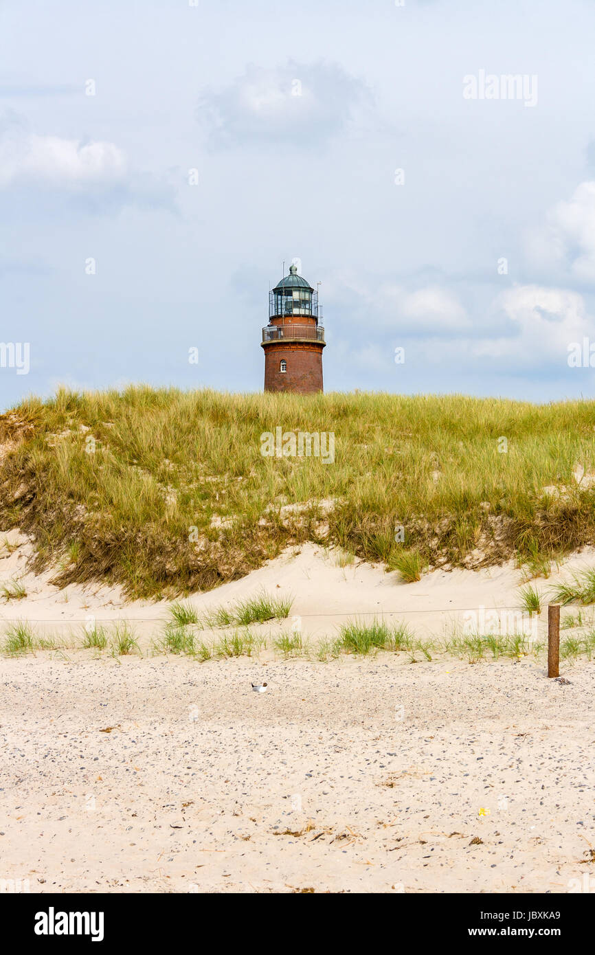 Leuchtturm am Darßer Ort in der Nähe von Prerow, Fischland-Darß-Zingst Stockfoto