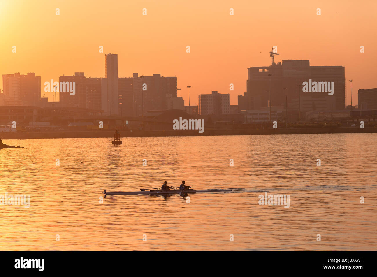 Durban-Rowiing Club-Kopf der Bucht Regatta 12. Juli 2014 Stockfoto