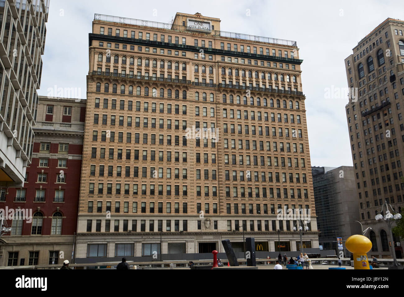 eine Stadt Plaza Gebäude Philadelphia USA Stockfoto