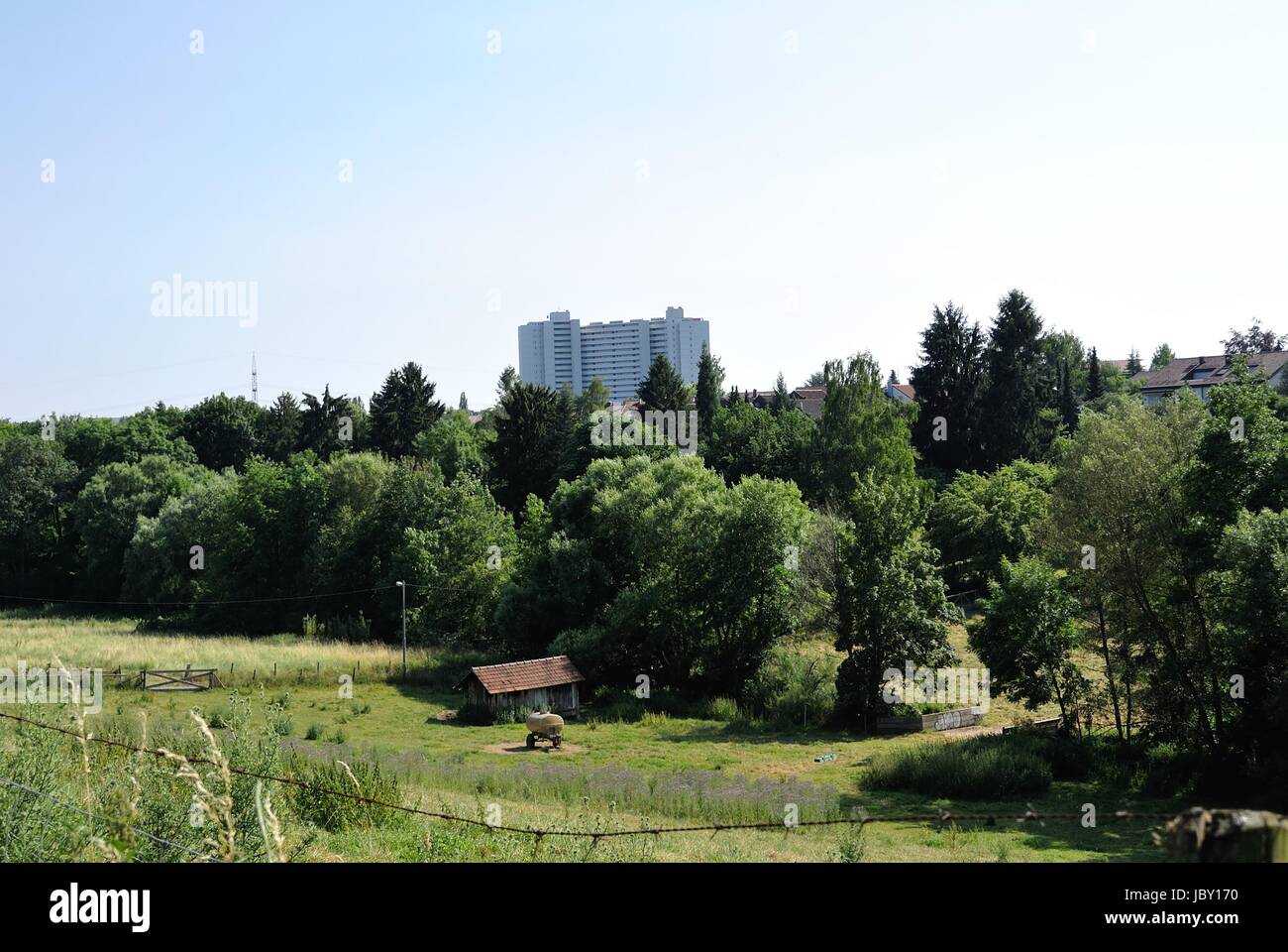Möhringen Landschaft Stockfoto