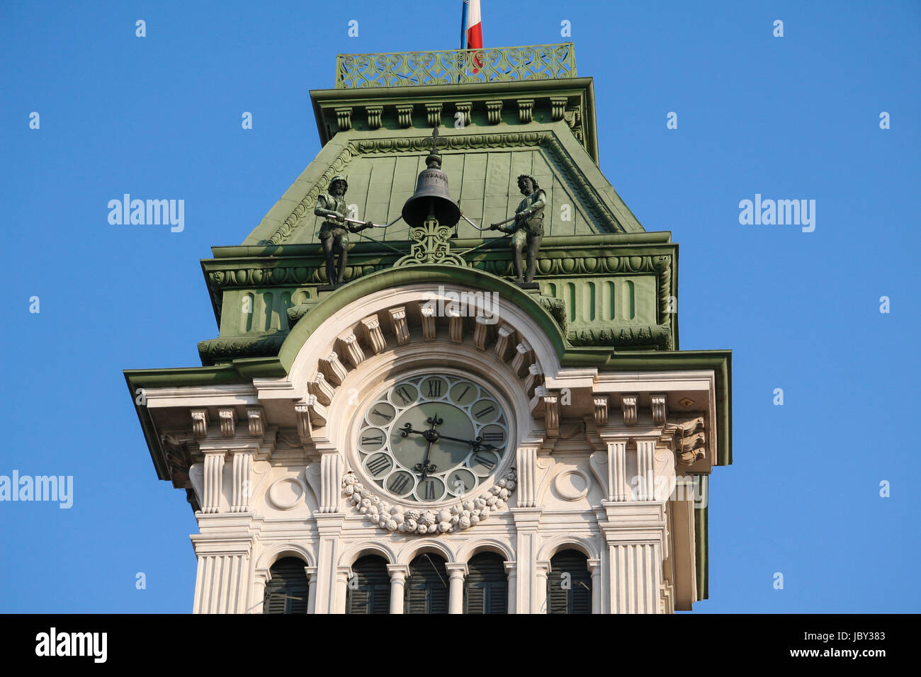 Altstädter Ring Piazza Unita in Triest, Italien Stockfoto