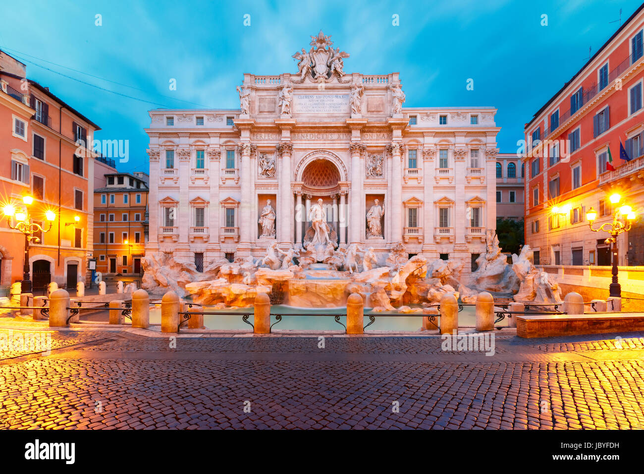 Trevi-Brunnen oder Fontana di Trevi in Rom, Italien Stockfoto