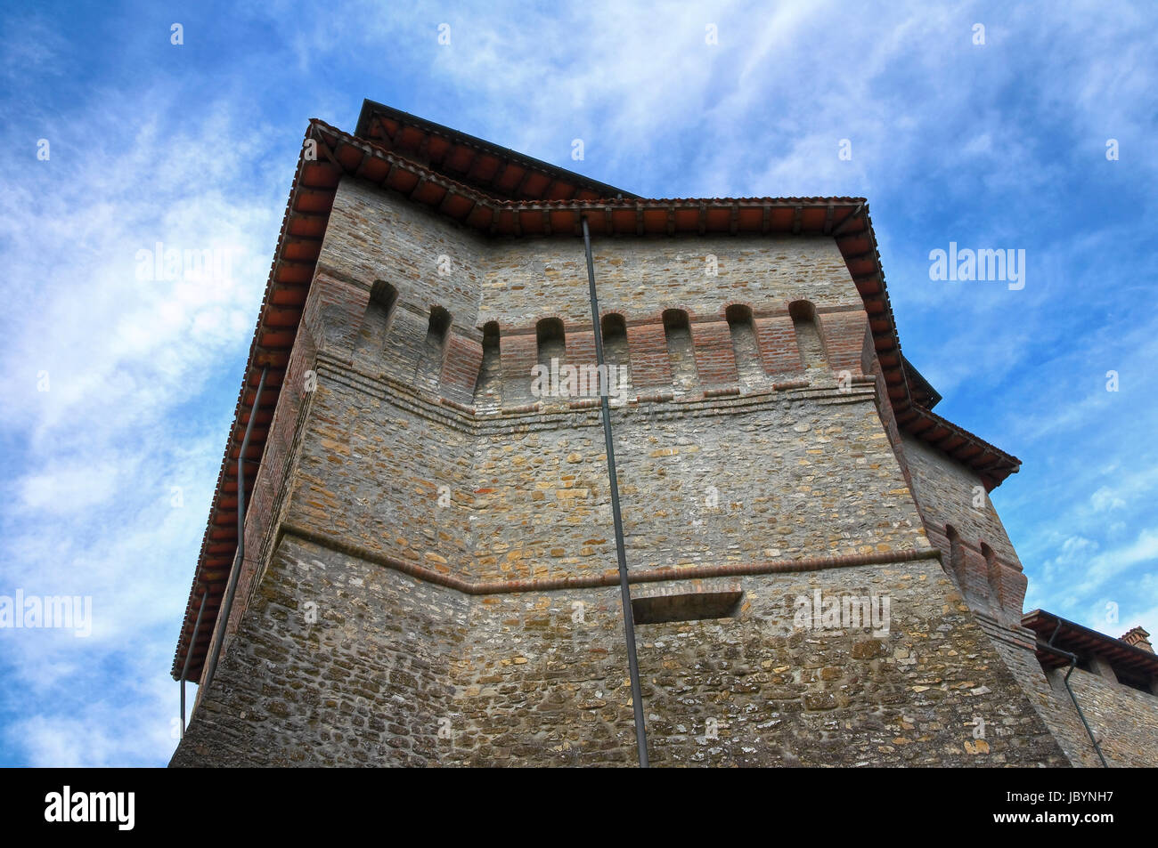 Burg von Felino. Emilia-Romagna. Italien. Stockfoto