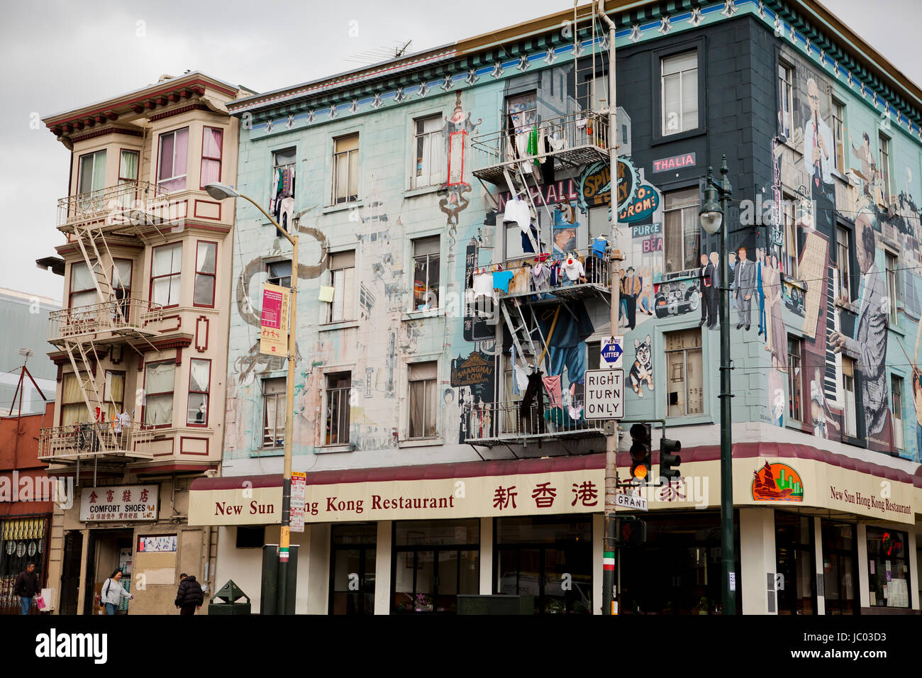 Sun Hong Kong Restaurant Neubau - San Francisco, Kalifornien, USA Stockfoto