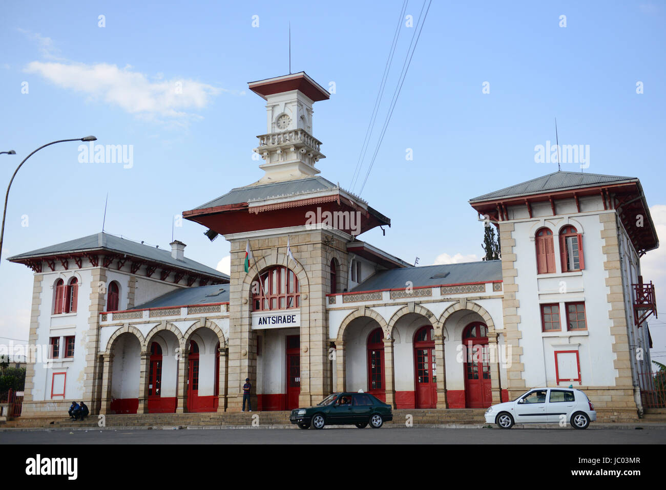 Antsirabe Bahnhof. Stockfoto