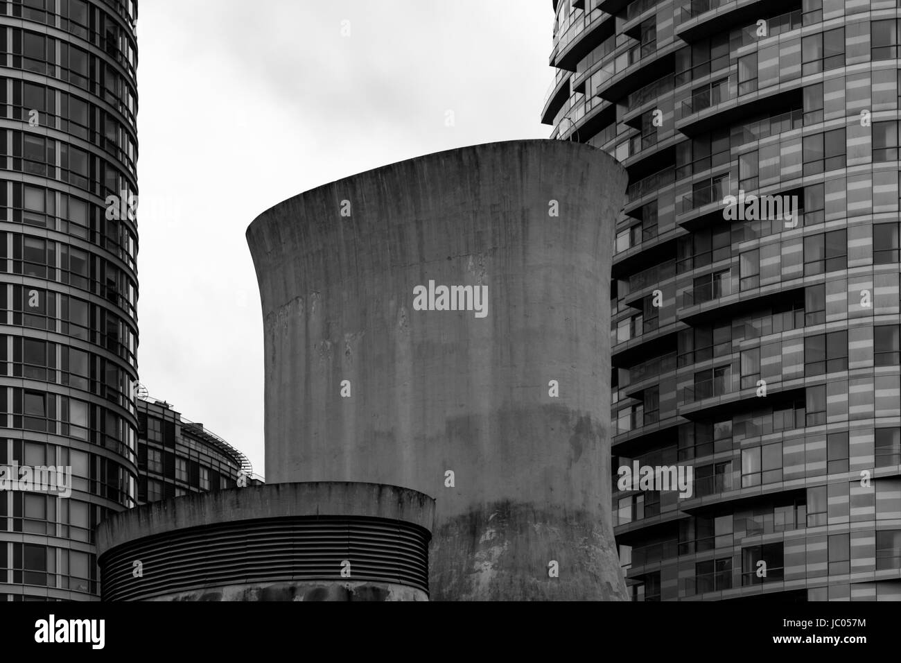 Gebäude in der Nähe von Blackwall, Poplar, London, England, Vereinigtes Königreich Stockfoto