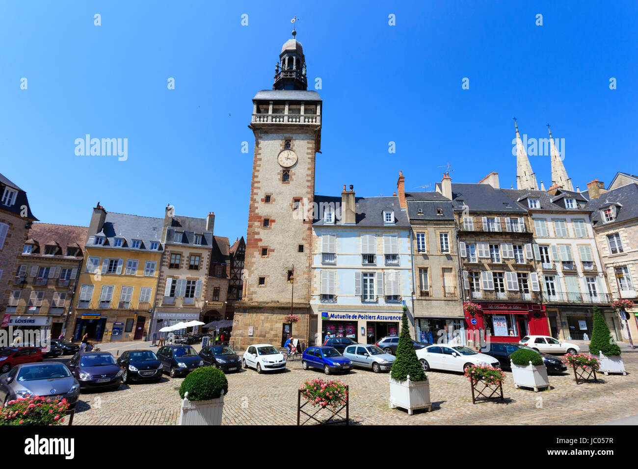 Frankreich, Allier (03), Moulins, la Tour Jacquemart / / Jacquemart Turm, Moulins, Allier, Frankreich Stockfoto