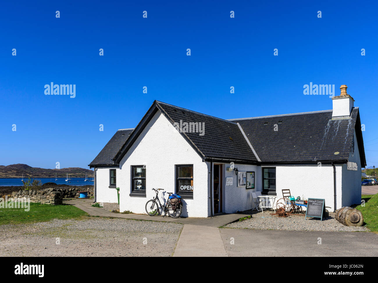 Land, Meer & Inseln Zentrum, Arisaig, Schottland Stockfoto