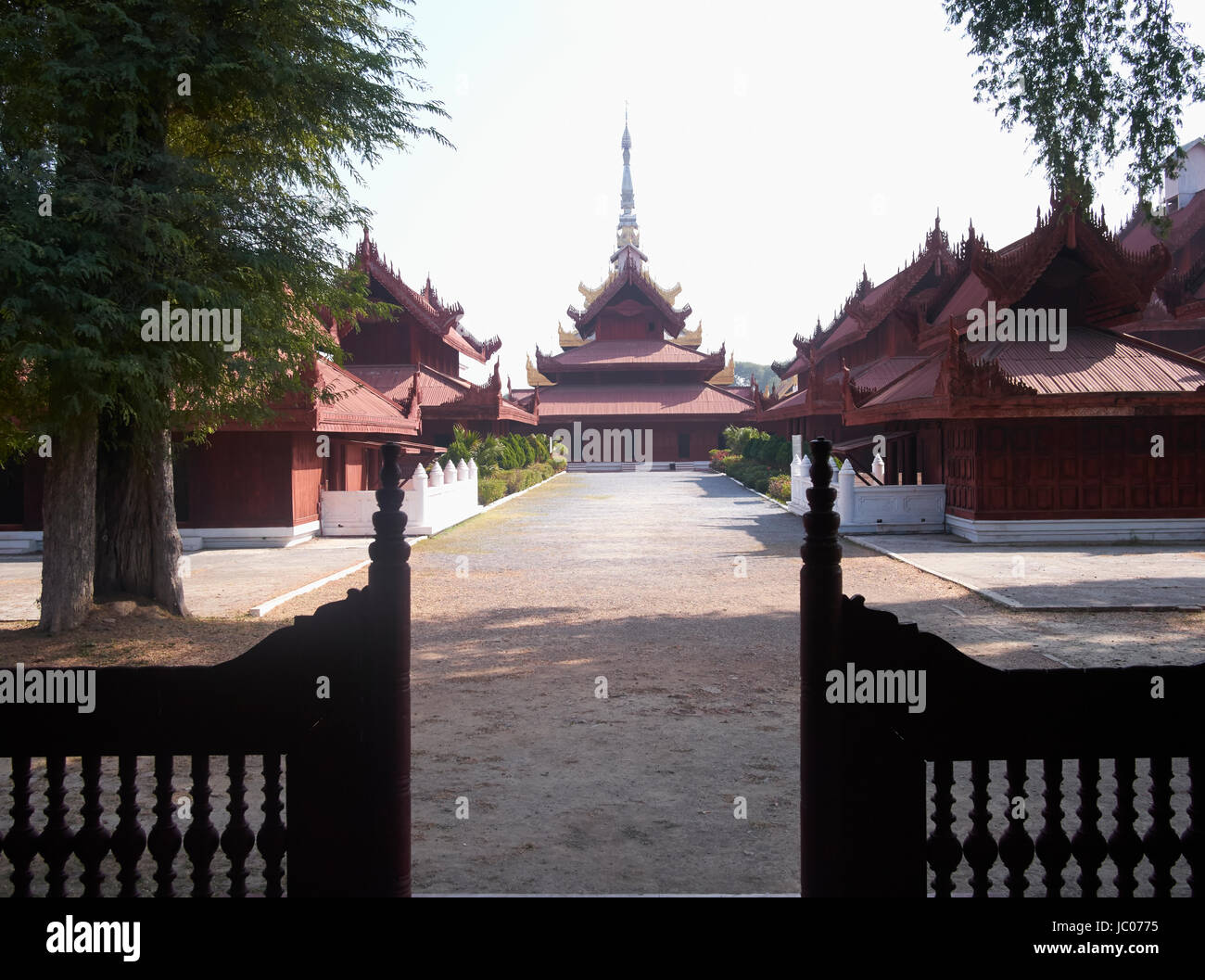 Palast von Mandalay Myanmar Stockfoto