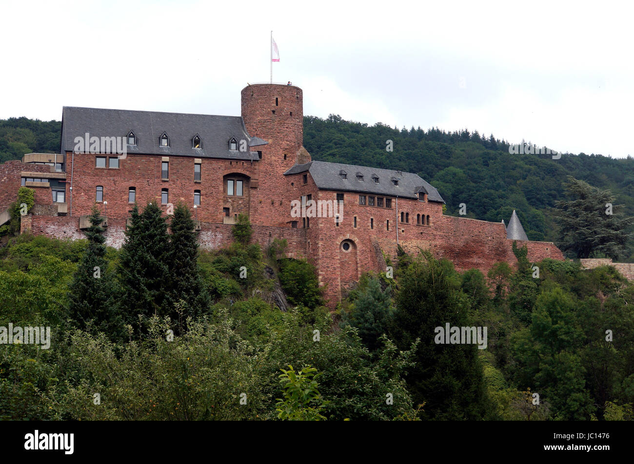 Burg Heimbach in der Eifel, Nordrhein-Westfalen, Deutschland Stockfoto