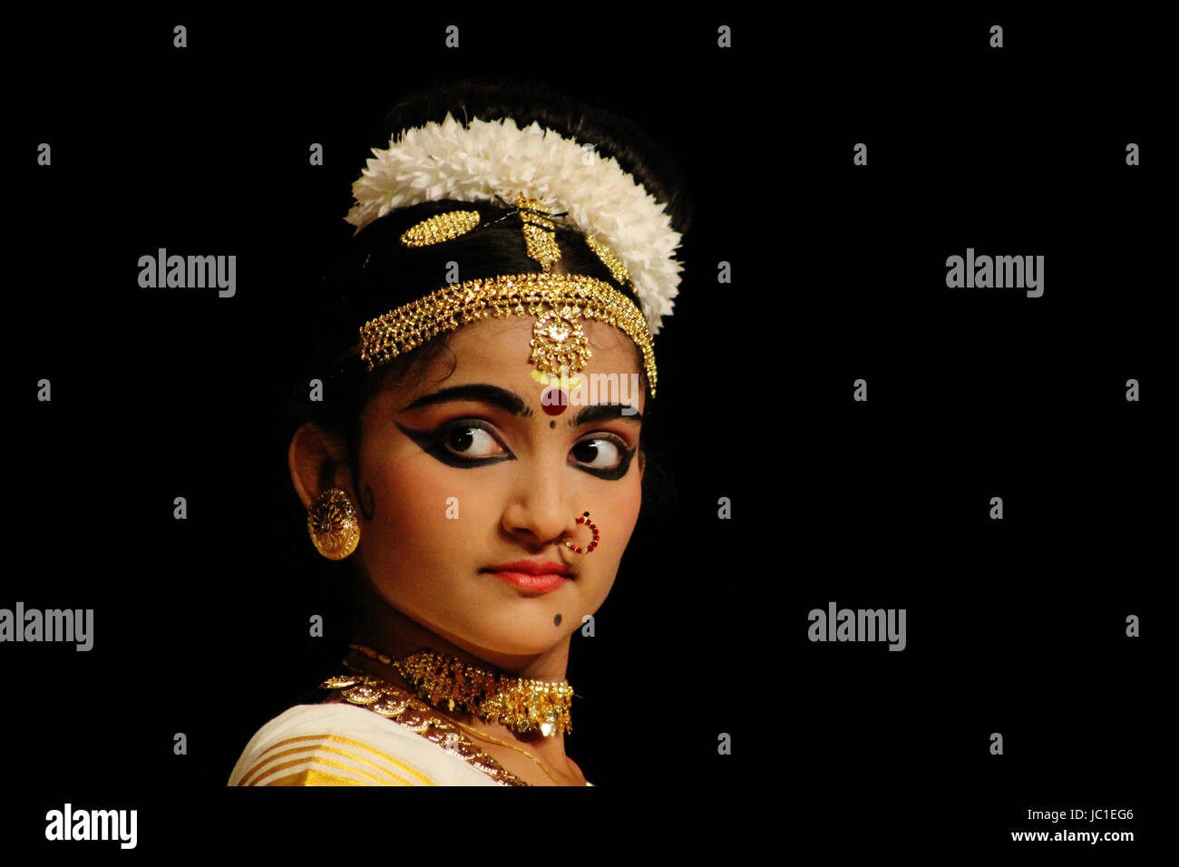 Mohiniyattam - indischer klassischer Tanz Stockfoto