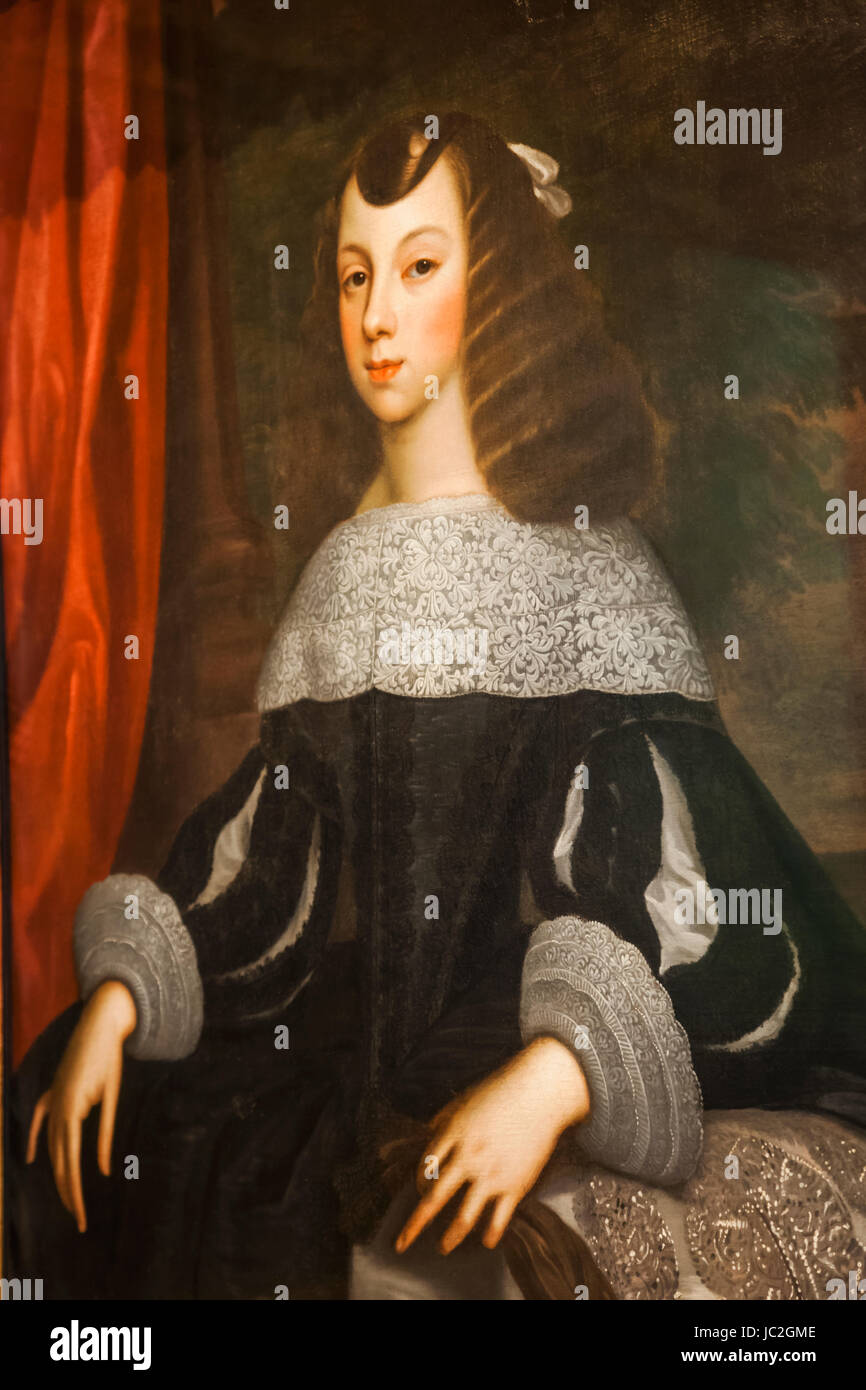 England, Porträt von Catherine von Braganza von Dirk Stoop datiert 1660 Stockfoto