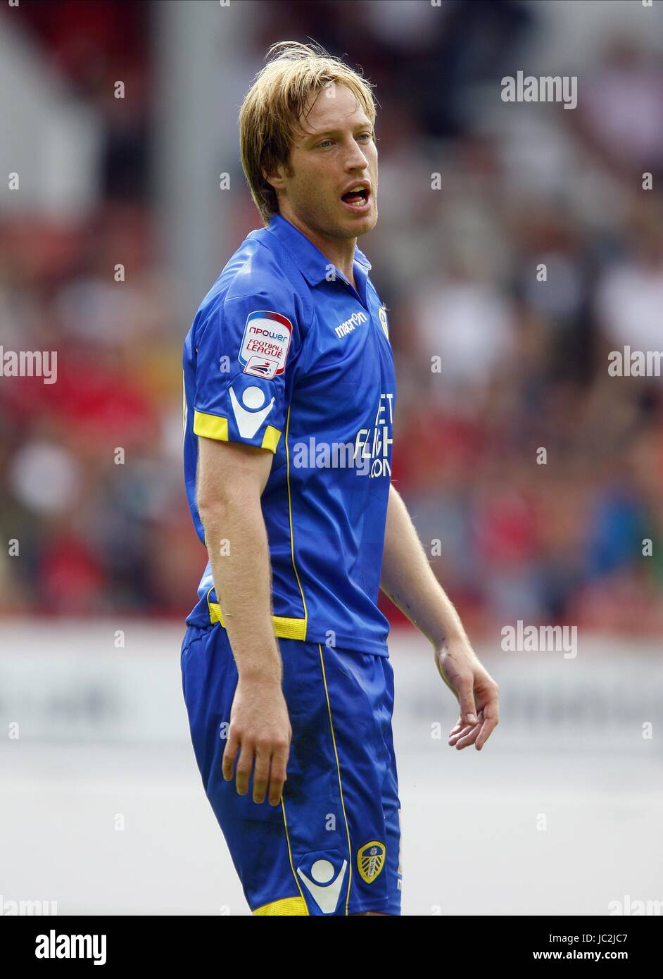 LUCIANO SCALONI LEEDS UNITED FC Burnley FC Stadt NOTTINGHAM ENGLAND gemahlen 15. August 2010 Stockfoto