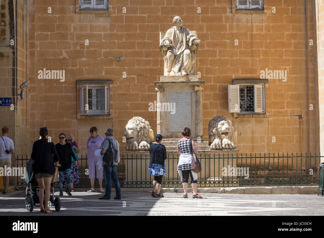 Malta, Valletta, Upper Barrakka Gardens, Stockfoto