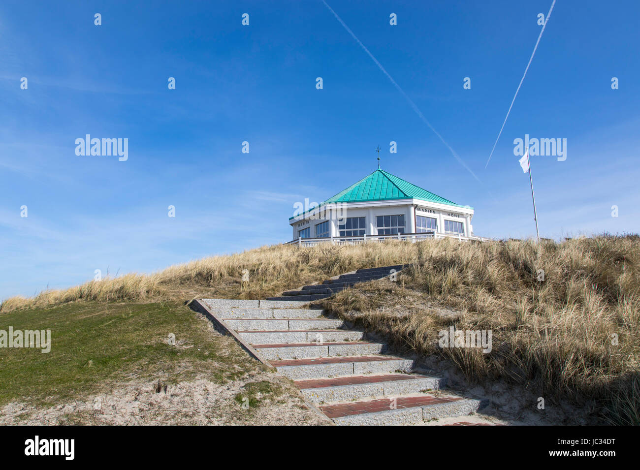 Nordsee-Insel Norderney, Ostfriesland, Deutschland, Westküste, Dünen, Restaurant Marienhšhe, Stockfoto