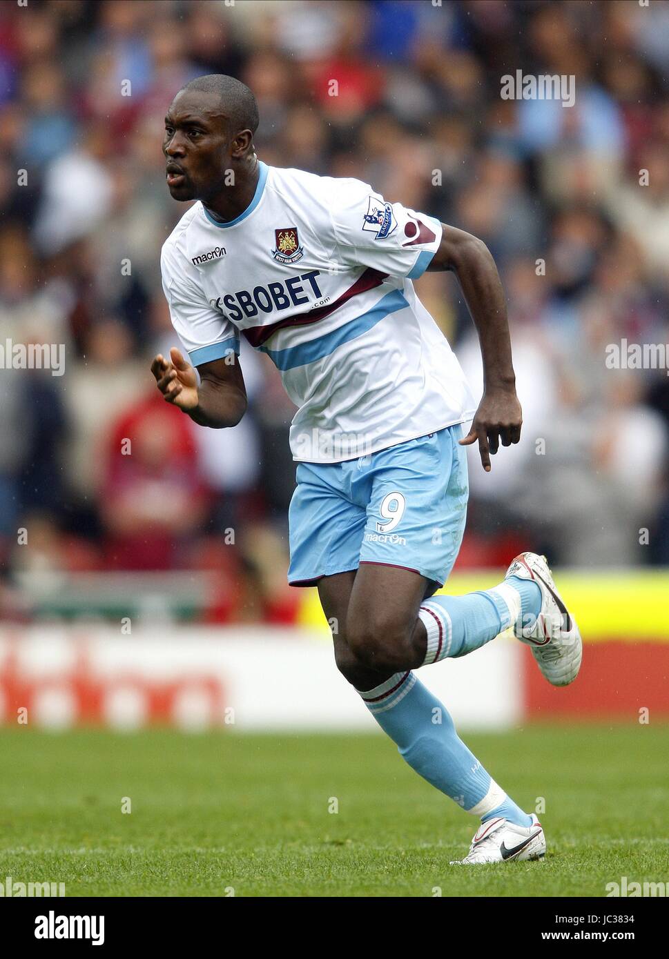 CARLTON COLE WEST HAM UNITED FC WEST HAM UNITED FC BRITANNIA STADIUM STOKE ENGLAND 18. September 2010 Stockfoto