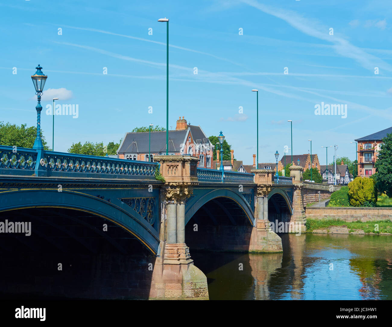 Grad II aufgeführten (1871) Trent Bridge, Nottingham, Nottinghamshire, East Midlands, England Stockfoto