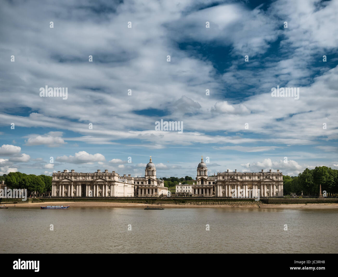 Old Royal Naval College in Greenwich Village, London UK Stockfoto