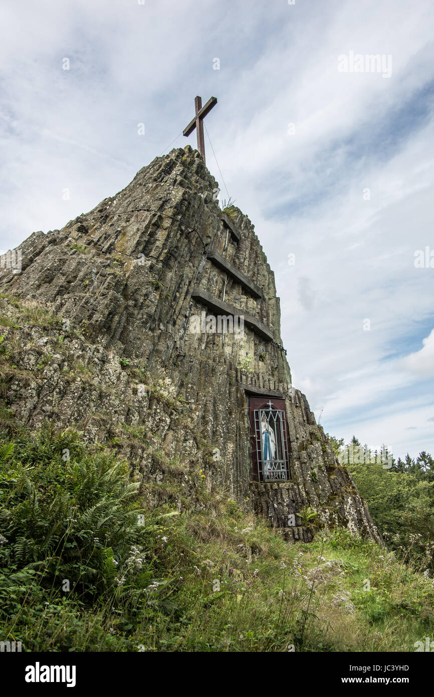 Basaltgestein Stockfoto