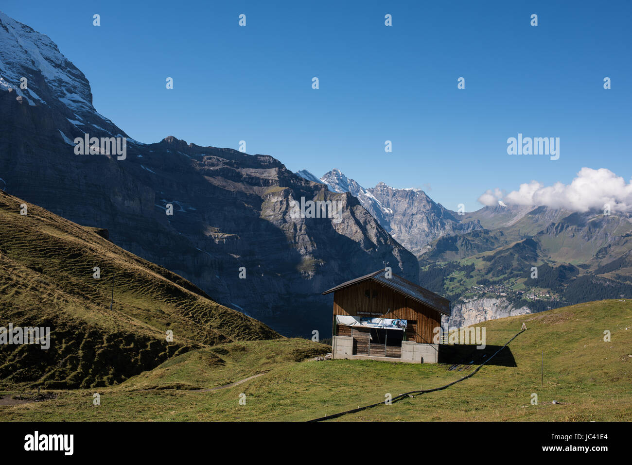 Schweizer Alpen Wengen Stockfoto