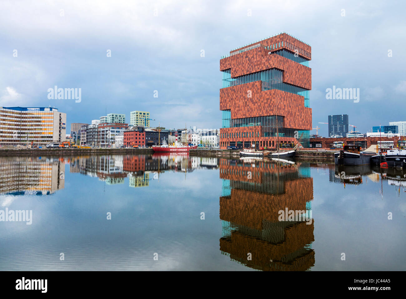 Museum Aan de Stroom (Museum am Fluss), Antwerpen, Belgien Stockfoto