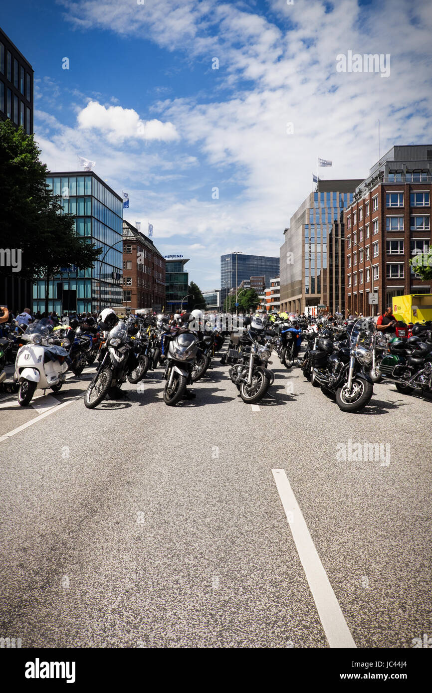 Motorradgottesdienst MOGO Stockfoto