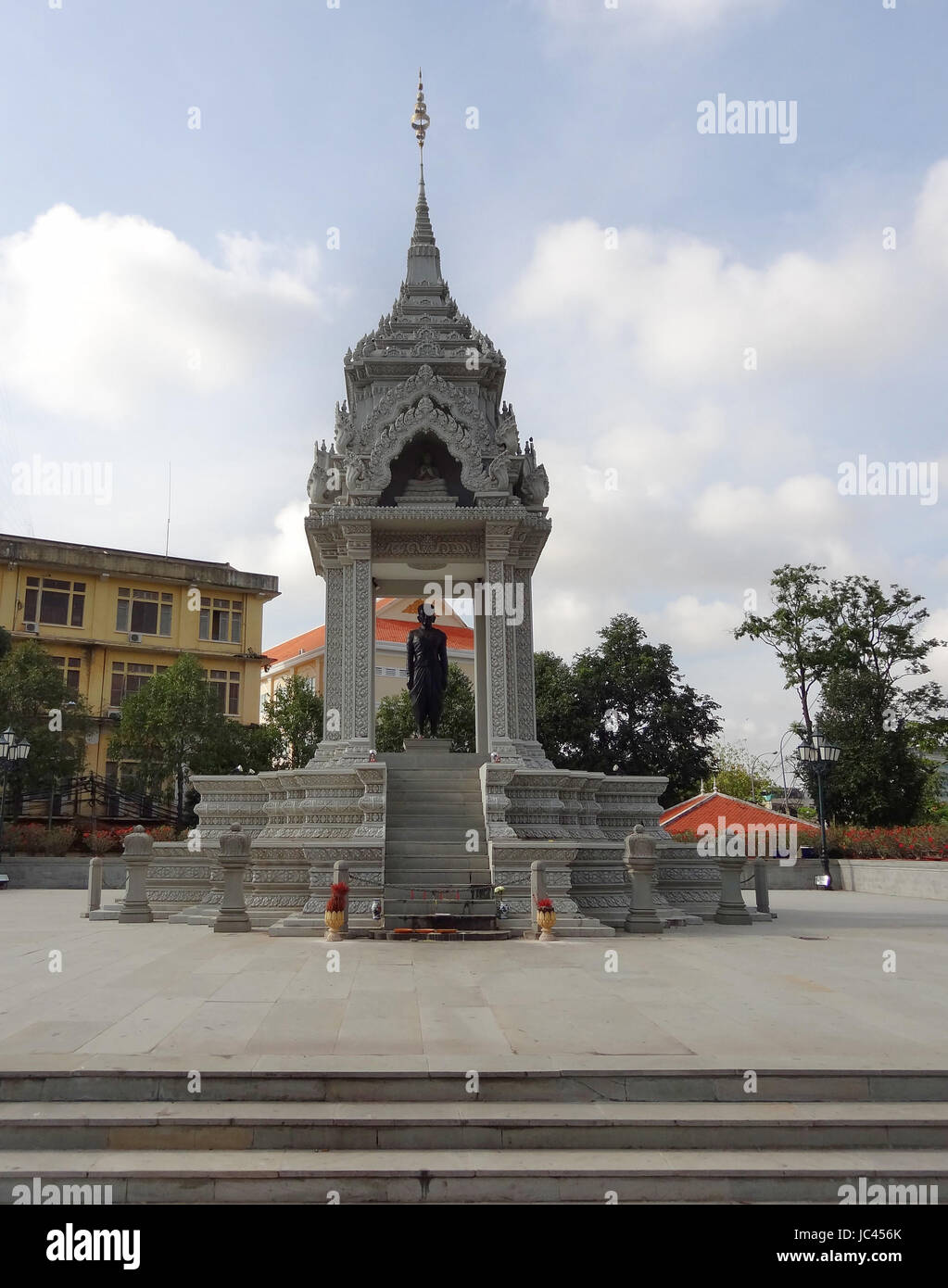 Stadtansicht von Phnom Penh, die Hauptstadt und größte Stadt von Kambodscha Stockfoto