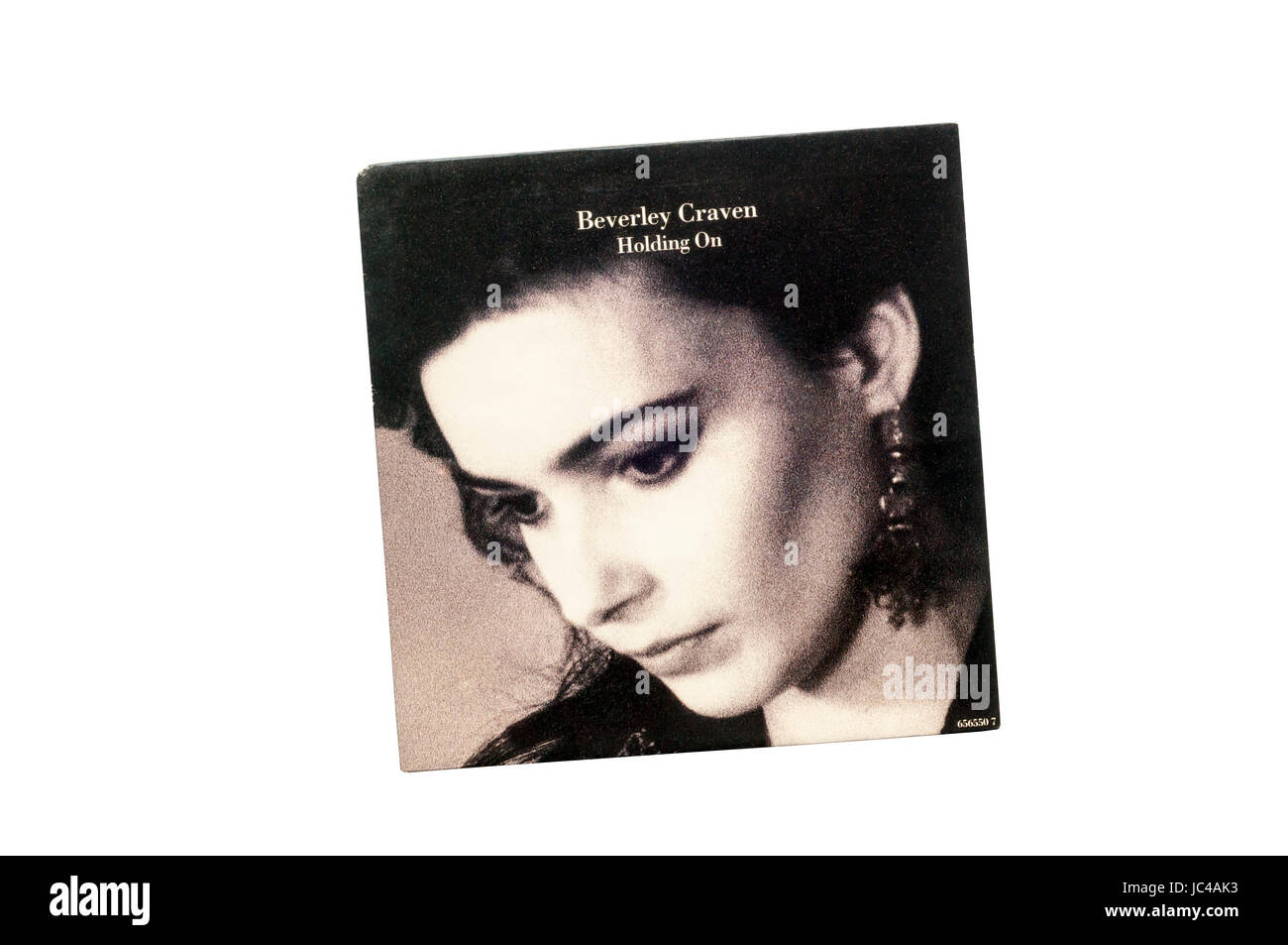 1990 7' Single Holding On von Beverley Craven. Stockfoto