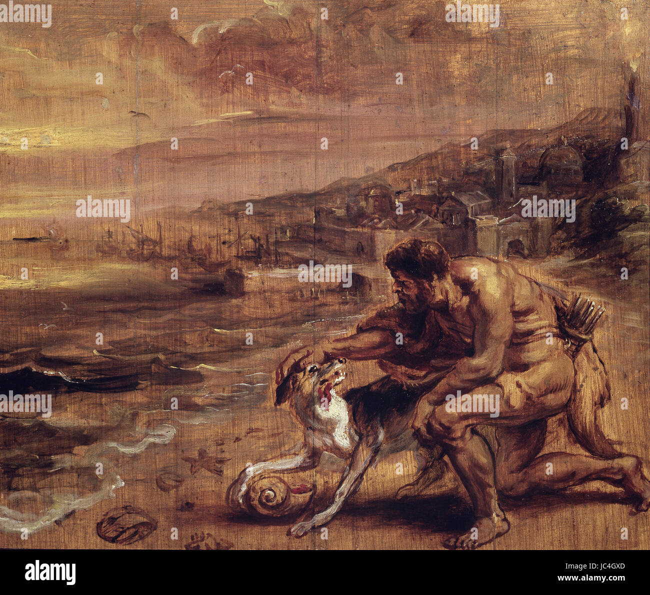 Rubens die Entdeckung von Murex 1636 Musée Bonnat Bayonne Stockfoto