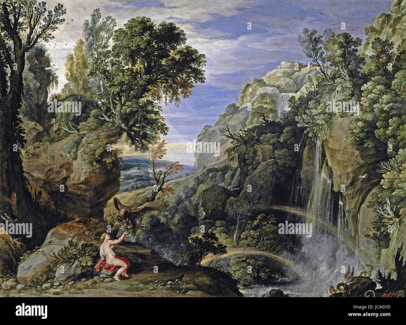 Rubens - Landschaft mit Psyche und Jupiter Stockfoto