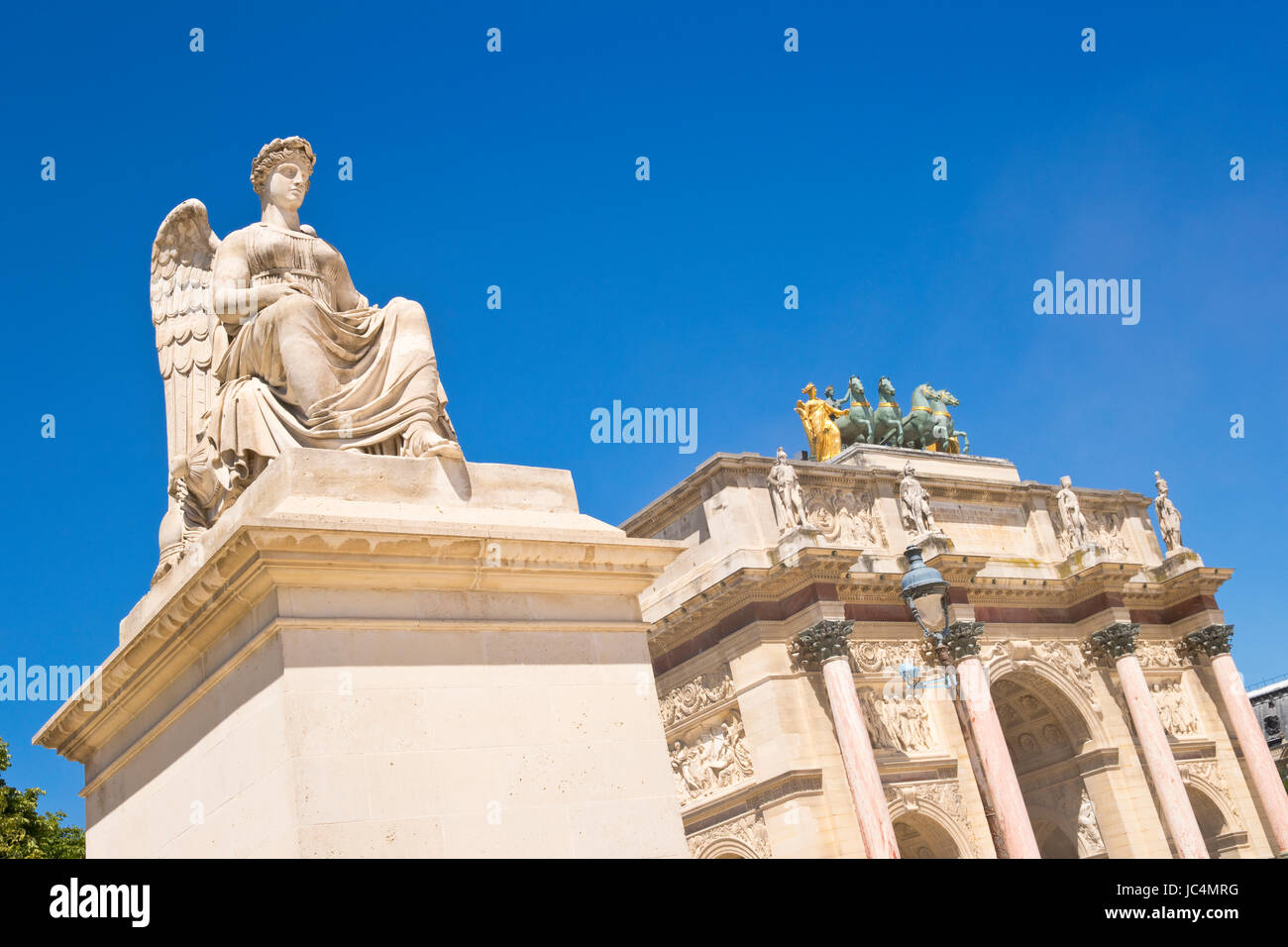 Arc de Triomphe du Carrousel, Paris, Frankreich Stockfoto